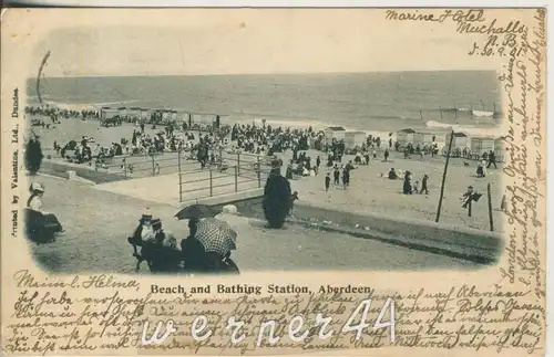Aberdeen v. 1901  Beach and Bathing Statiob  (47073)