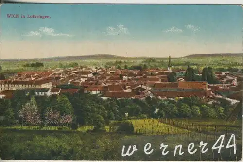 Wich in Lothringen v. 1916  Teil-Dorf-Ansicht  (47144)