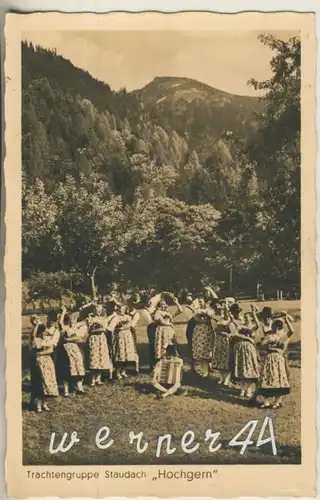 Hochgern v. 1934  Trachtengruppe Staudach "Hochgern"  (47611)
