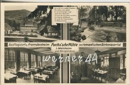 Weinheim v. 1956  Die Fuchs`sche MÃ¼hle  (47682)