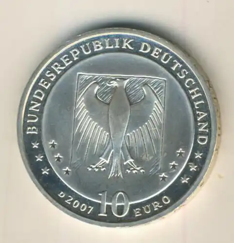 10 Euro Silbermünze BRD 2007- Wilhelm Busch Max und Moritz (48889)
