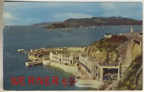 Drakes Island v. 1964  The Ligo swimming Pool and Drake`s Island, Plymouth  (49277)