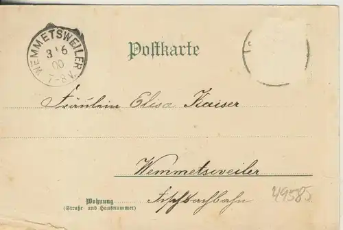 Settingen / Deutschland = Frankreich v. 1900  Bergbau - "Die Ausfahrt"  (49585)