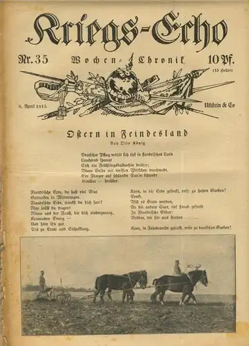 Kriegs-Echo von 9. April 1915 --- Nr.35  Ostern in Feindsland
