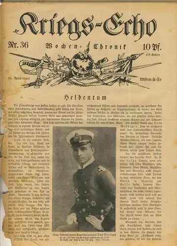 Kriegs-Echo von 16. April 1915 --- Nr.36  Heldentum