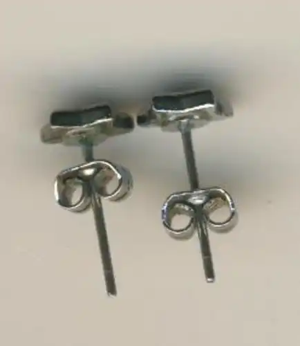 Ohr-Stecker aus Silber mit blauen Stern  (Ohr1)