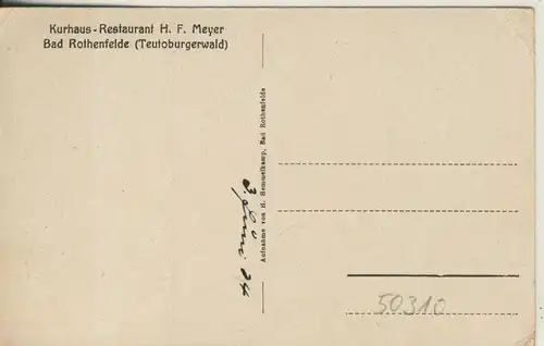Bad Rothenfelde v. 1924  Kurhaus-Restaurant H.F. Meyer  (50310)