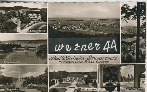 Bad Dürrheim v. 1957  7 Stadtansichten  (50503)