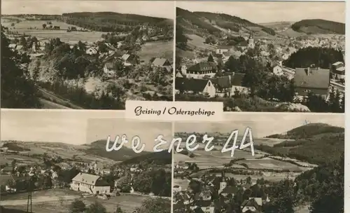 Geising v. 1962  4 Dorfansichten  (50523)