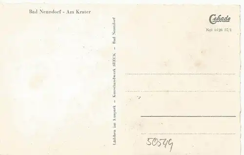 Bad Nenndorf v. 1957  Am Krater  (50549)