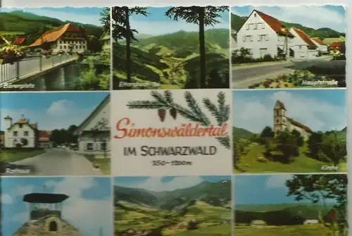 Simonswäldertal v. 1964  Hauptstrasse,Bärenplatz,Kandelpyramide usw. (50620)
