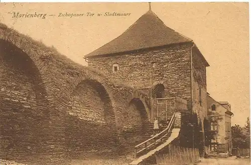 Marienberg v. 1924  Zschopauer Tor und Stadtmauer  (50782)
