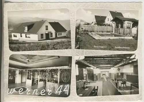 Scheuerfeld v.1968 Gaststätte und Pension "Haus am Südhang",Bes. Bernd & Gisela Pfeiffer  (9299-045)