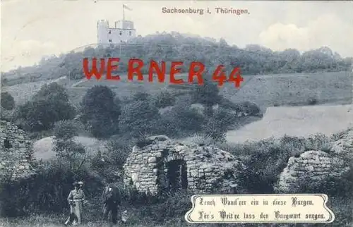Sachsenburg von 1911 siehe Foto !! (21465)