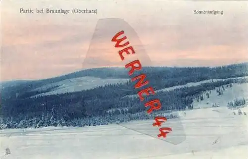 Braunlage von 1920 Winterlandschaft-Sonnenaufg. (21666)