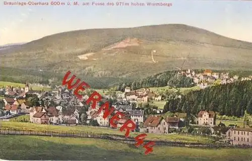 Braunlage von 1915 Teil-Stadt-Ansicht (21694)