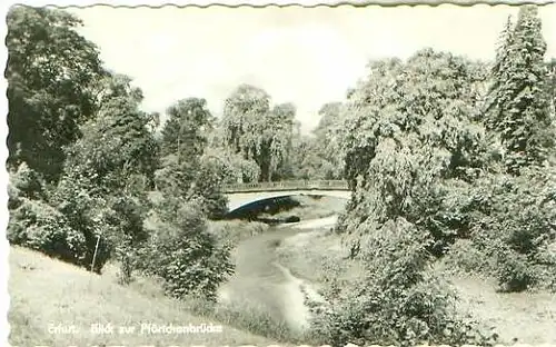 Erfurt v.1956 Blick Zur Pförtchenbrücke (20892)