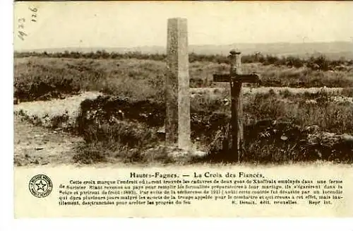 Hautes Fagnes v.1917 La Cproix des Fiances (22144)