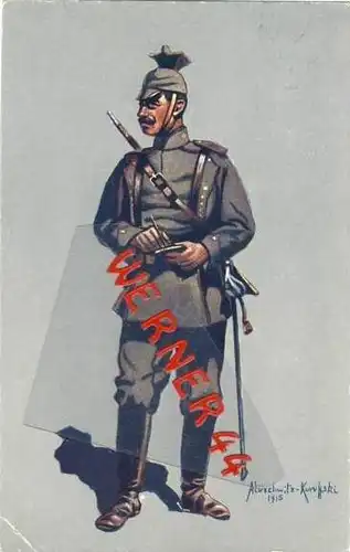 Wohlfahrtskarte v. 1916 Gefreiter des 1. (Bayr.) Ulanen - Reg.  (33330)