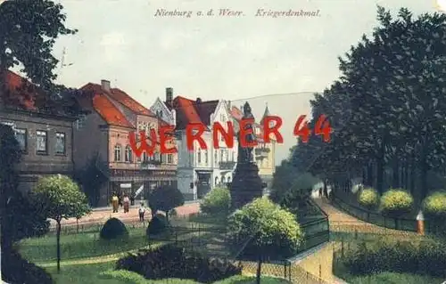 Nienburg v. 1921 Teil-Stadt-Ansicht mit... (23548-24)