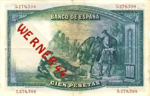 El Banco de Espana v. 1931 --- (100) Cien Pesetas  (0399)