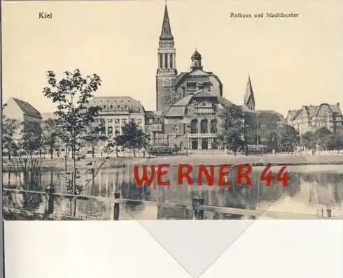 Kiel v.19415 Rathaus & Stadttheater (2734)