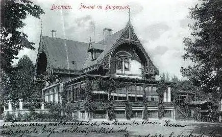 Bremen v.1906 Meierei im Bürgerpark (3377A)