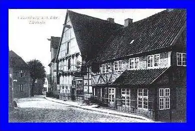 Lauenburg v. 1924  Elbstrasse mit Gastwirtschaft  (1999)