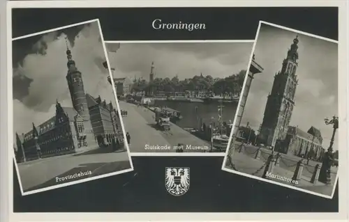 Groningen v. 1962   3 Stadtansichten   --- siehe Foto !!    ( 36215 )