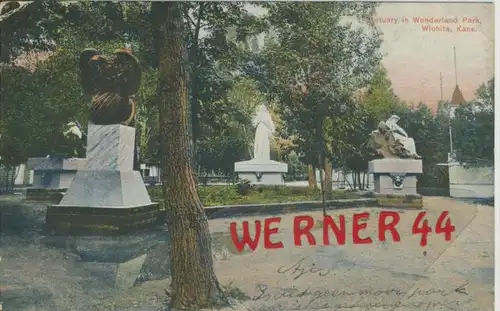 Wichita v. 1908 Statuary in Wonderland Park  --  siehe Foto !!   (36438)