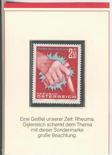 Österreich v. 1980   Geißel unserer Zeit: Rheuma --  siehe Foto !!   (009)