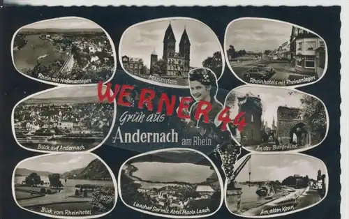 Andernach v. 1963   8 Ansichten  ---  siehe Foto !!   (27750)