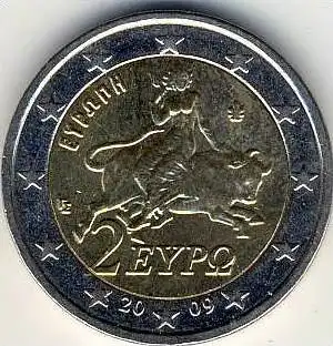2 Euro Kursmünze Griechenland 2009  --- (2)