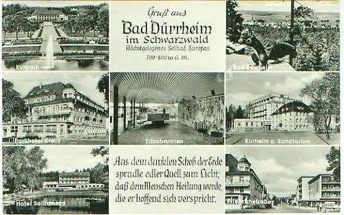 Bad Dürrheim von 1962 7 Ansichten ( 20693)