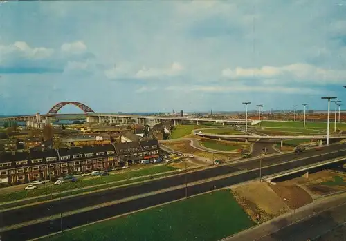 Rotterdam v. 1972  Teil-Stadt-Ansicht mit der Autobahn  (56461)