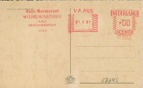 Vaals v. 1967  Cafe Restaurant Wihelminatoren  (56648)