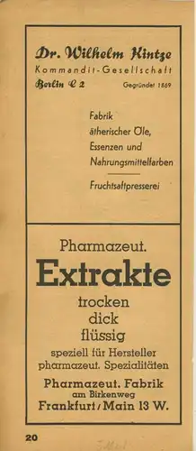 Zeitungs-Werbung v.1941  500 Jahre Chemisch Pharmazeutische Fabrik,Berlin,Anton von Waldheim (51161)