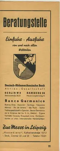 Zeitungs-Werbung v.1941  Deutscher Handwerk Reichsmesse in Leipzig  (51162)