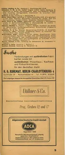 Zeitungs-Werbung v.1941  Omnipol Handels A.G - Waffen und Maschienebau "Hermann Göring"  (51166)