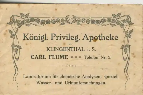 Klingenberg v. 1910 Königl. Privileg. Apotheke, Inh. Carl Flume (51314)
