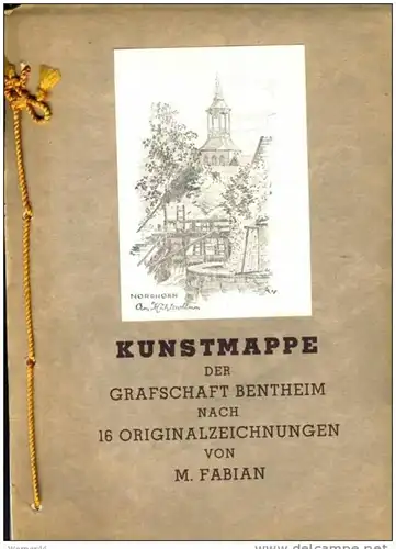 Kunstmappe von M. Fabian aus Nordhorn...sh. beschr.!!  (28999-9)