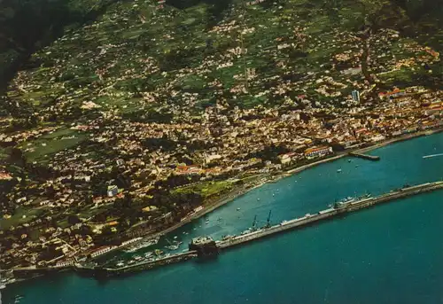 Madeira v. 1968  Vista aerea do Funchal  (55451)