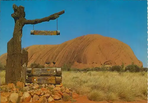 Australien v. 1970  The National Park Signpost -- Avers Rock  (55459)
