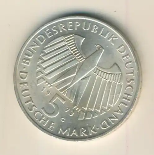 BRD 5 Mark 1973 G -- 125. Jahrestag der Frankfurter Nationalversammlung   (14)