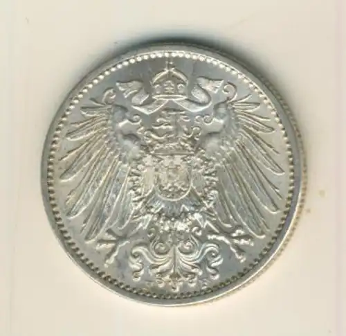 1 Mark 1910,F, KAISERREICH, Silber (35)