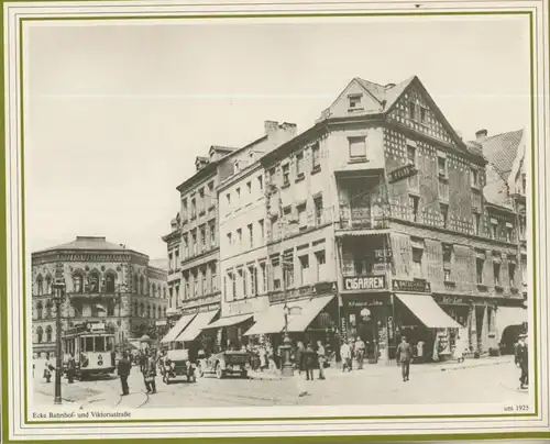Saarbrücken v. 1925  Ecke Bahnhof- und Viktoriastrasse  (57509)