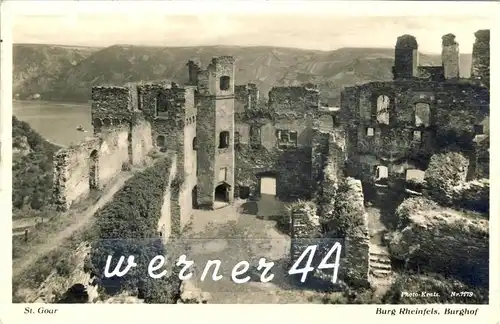 St. Goar v. 1940  Burg Rheinfels-Burghof --  siehe Foto !!  ( 32862)