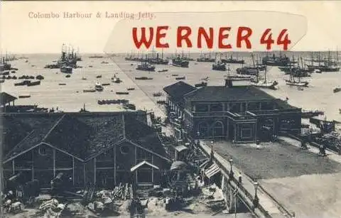 Colombo Harbour & Landing Jetty v. 1910  (27443)