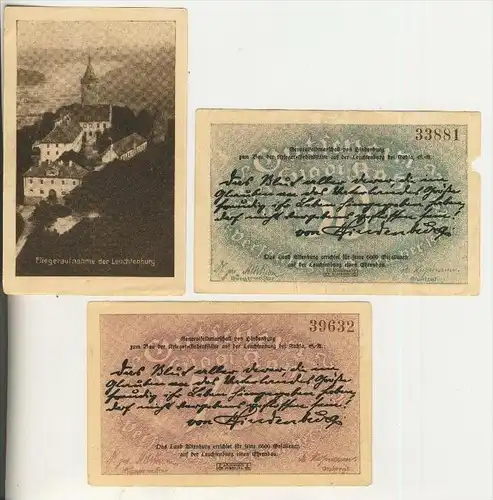 Leuchtenburg bei Kahla ohne Datum,25,50,75 Pfennig  ( NOTGELD )  (002)