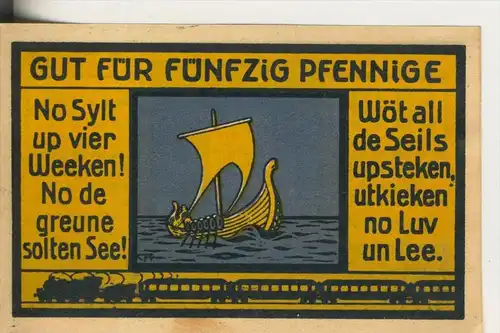 Hamburg / Sylt v. 1921  Klasse II Lehrerseminar Steinhauerdamm Reise nach Sylt, 50 Pfg. ( GUTSCHEIN )  (003)